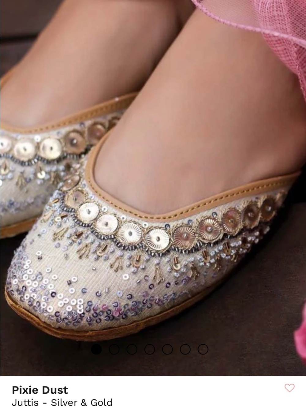 Silver & Gold Embellished Women's Moccasins